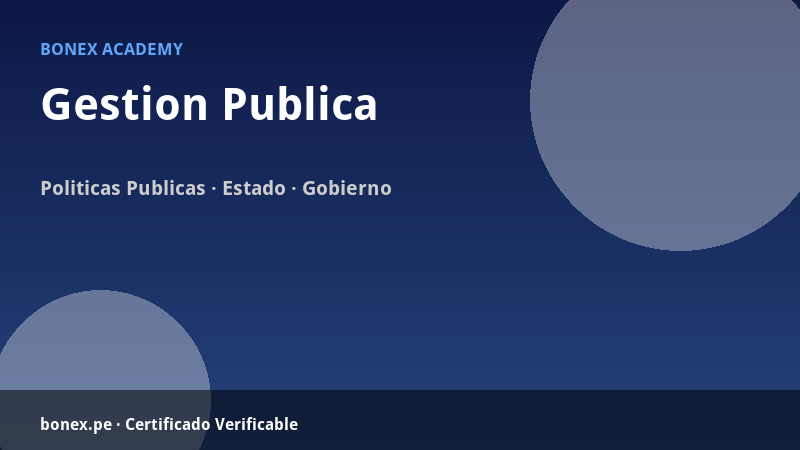 Gestión Pública