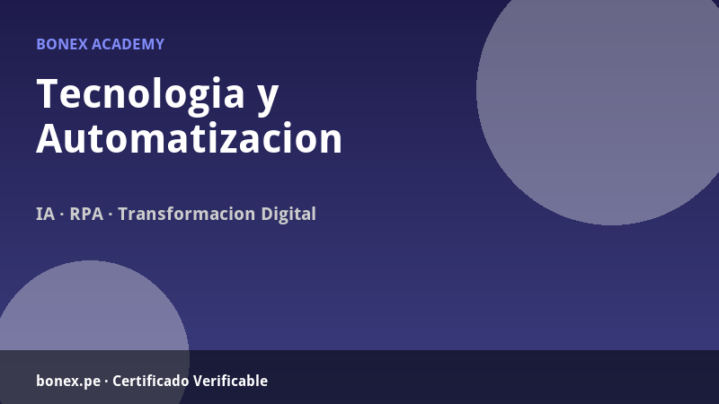 Tecnología y Automatización